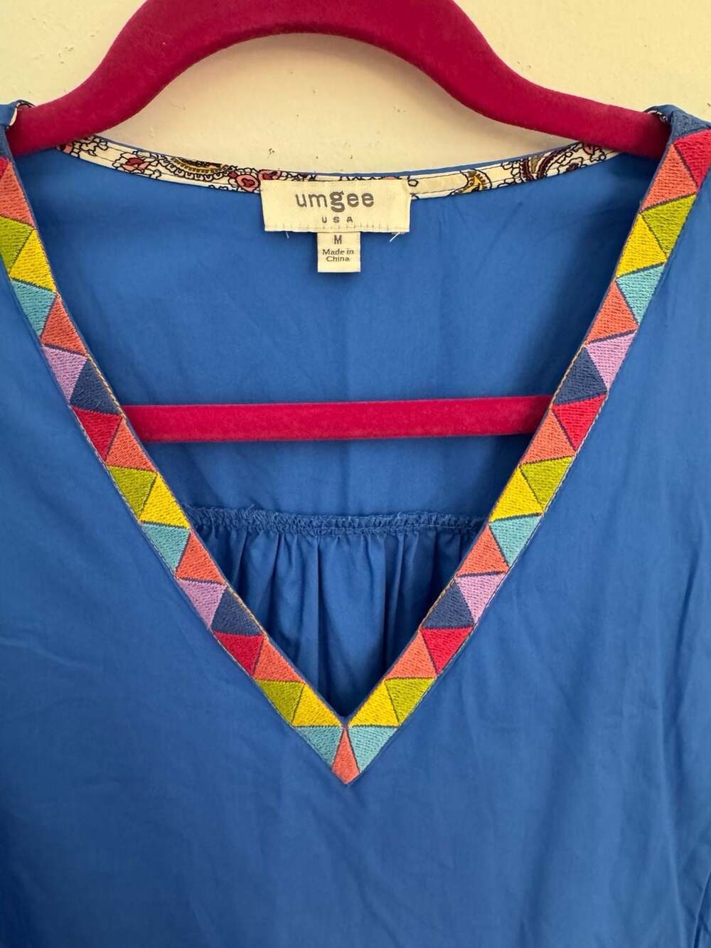 Umgee Royal Blue Embroidered Ruffle Sleeve Tiered Babydoll Mini Dress - Picture 5 of 9